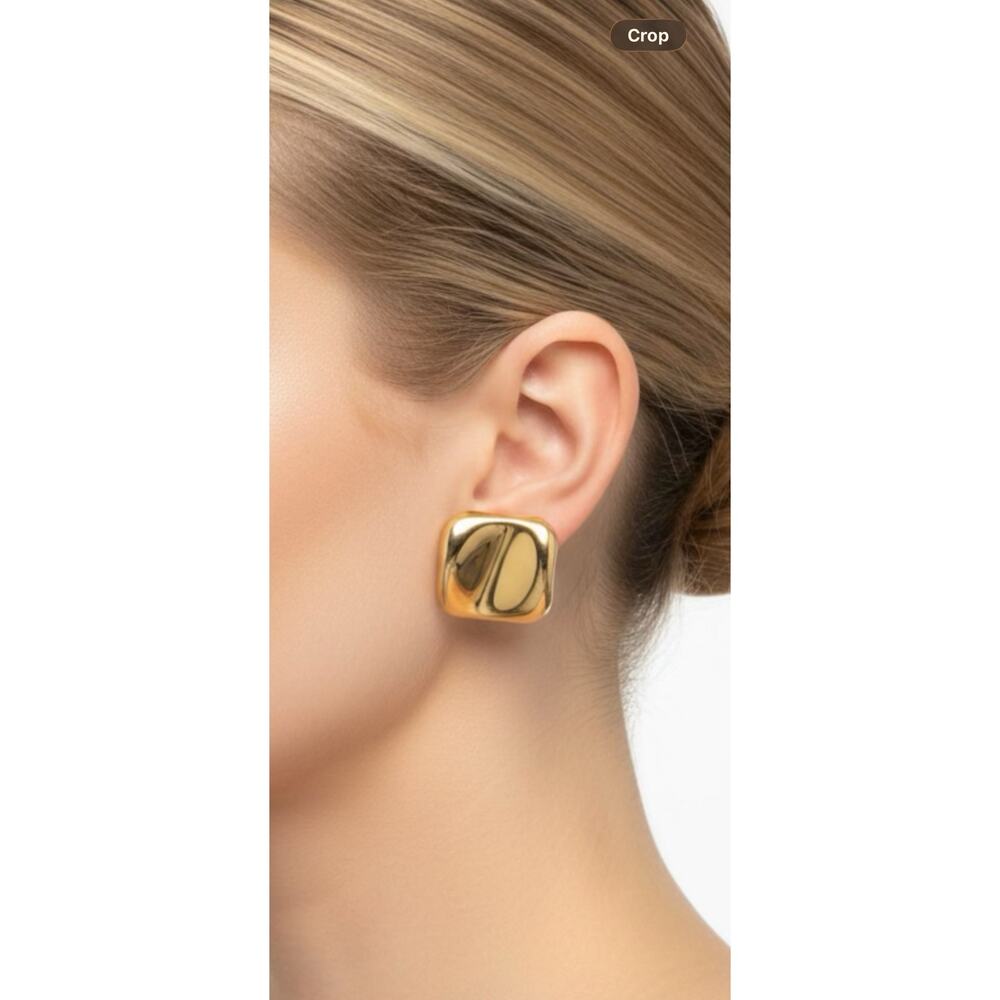Vintage Gold Tone Clip On Earrings Lot 7 Pairs BSK Signed